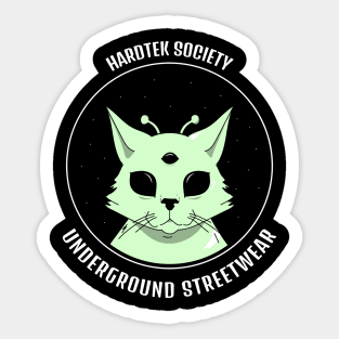 HARDTEK Society Cat Sticker